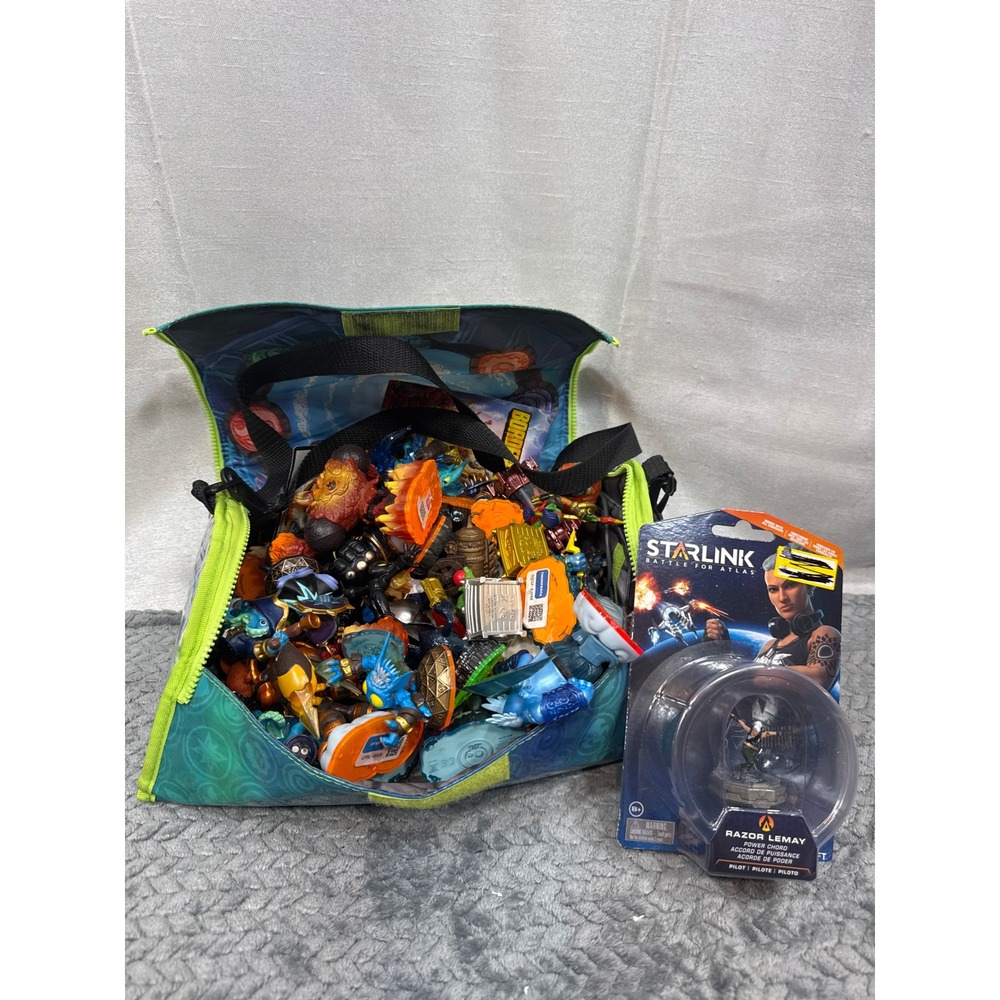 Skylanders Figure Lot 30+ Figures Portal Case Cards Starlink Razor Lemay NIB
